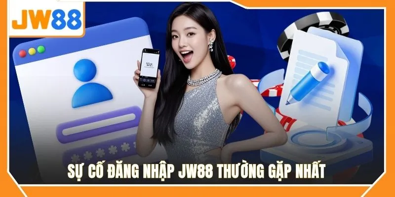 Sự cố đăng nhập JW88 thường gặp nhất